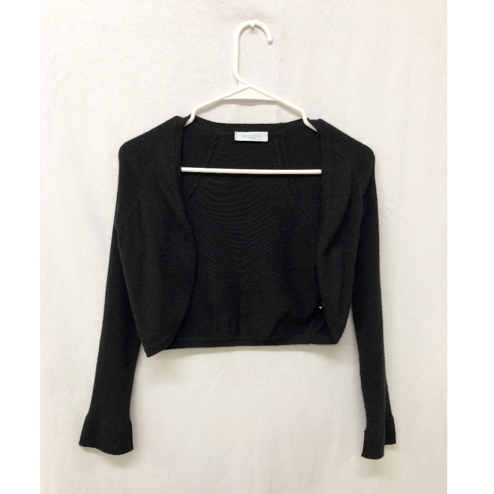 Emilio Pucci Black Cropped Cardigan